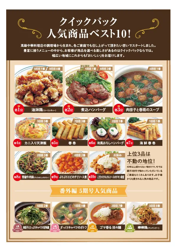 人気商品ベスト10